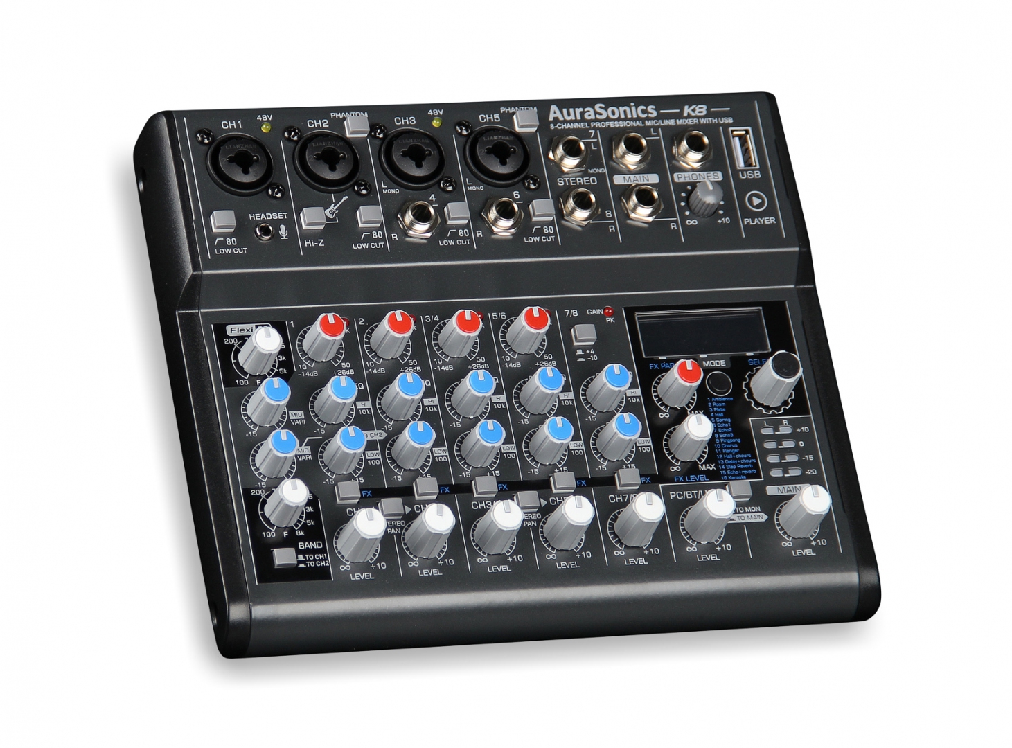AuraSonics K8 компактный микшерный пульт в Якутске