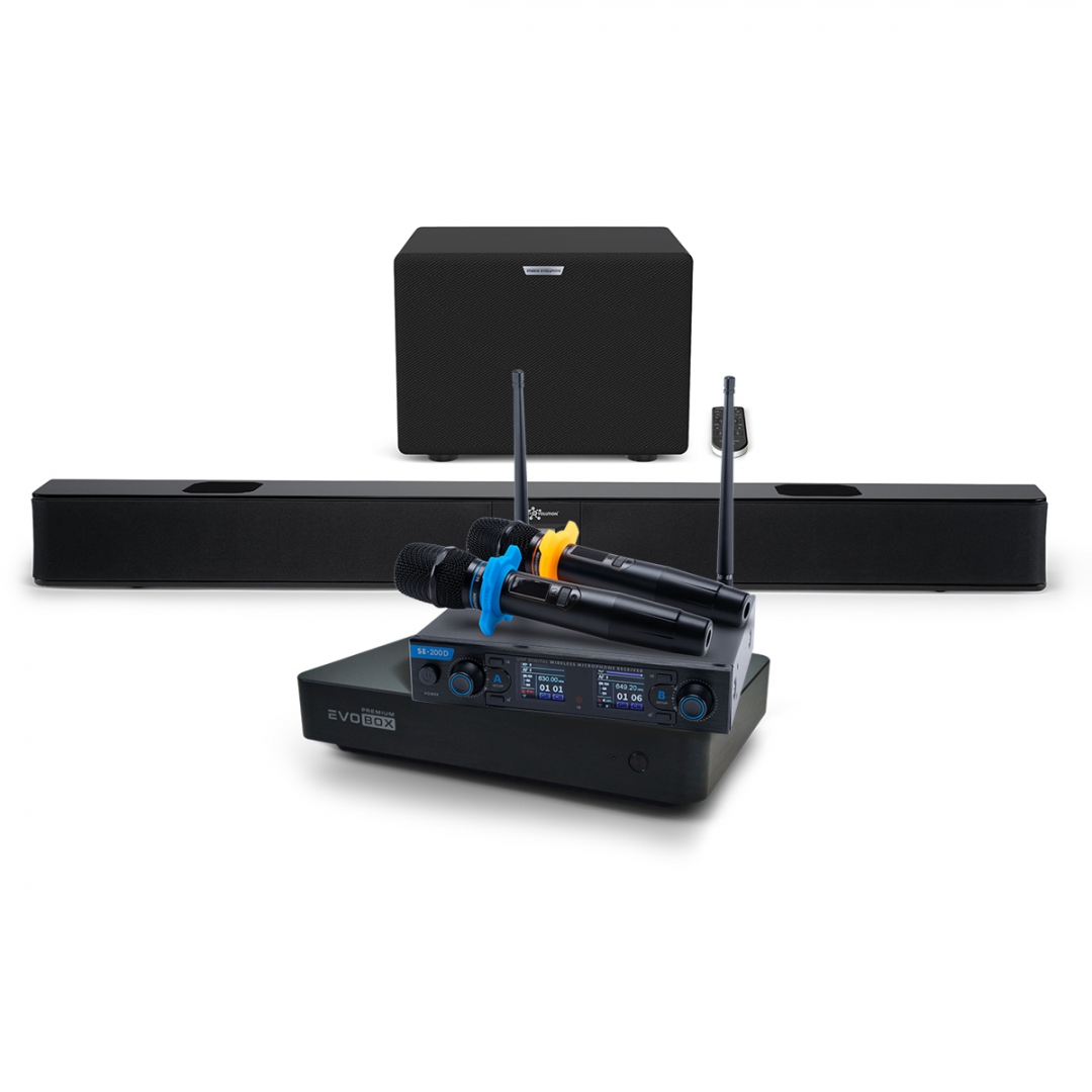 Hi-End караоке-система EVOBOX Premium + EvoSoundBar (саундбар с караоке) в Якутске