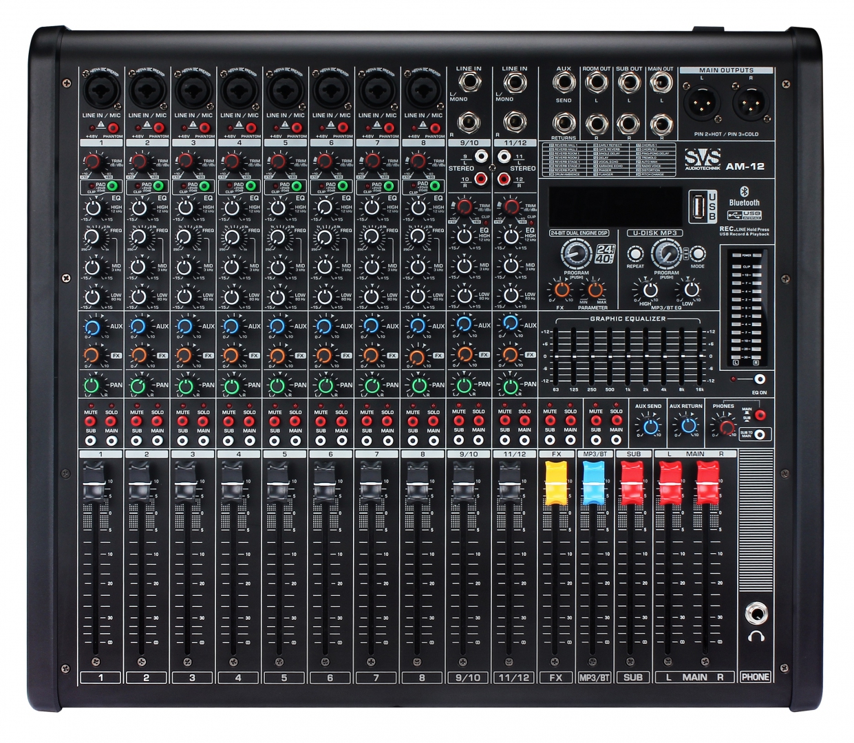 SVS Audiotechnik mixers AM-12 Микшерный пульт аналоговый, 12-канальный в Якутске