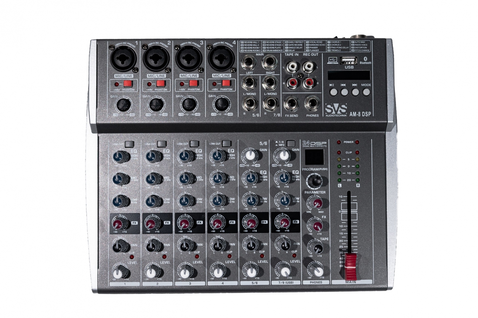 SVS Audiotechnik mixers AM-8 DSP Микшерный пульт аналоговый, 8-канальный в Якутске