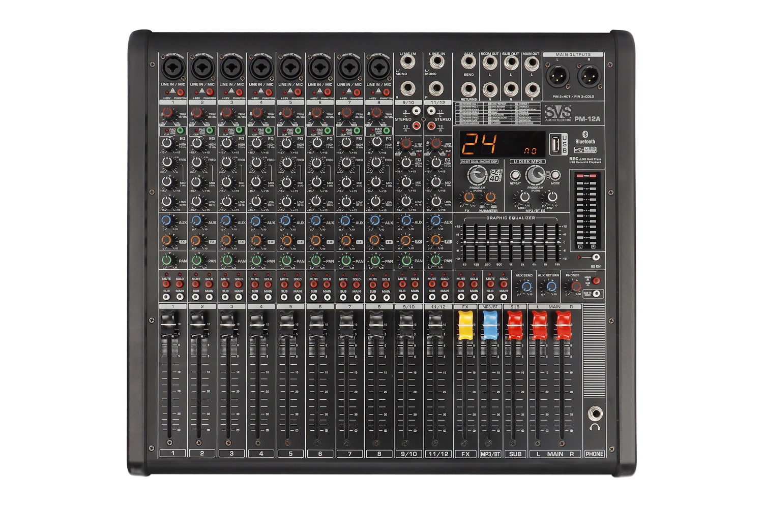 SVS Audiotechnik mixers PM-12A Активный аналоговый микшерный пульт, 12-канальный в Якутске